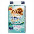 日本直送 - UNICHARM 柔軟香氛超除臭寵物尿墊 84枚 (粉綠色-田園清香味)