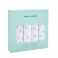 aden + anais 純棉嬰兒包巾 - 自然動物 4 件裝