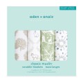 aden + anais 純棉嬰兒包巾 - 自然和諧 4 件裝
