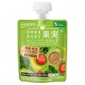 WAKODO 和光堂 嬰兒水果泥輔食70g(香蕉菠菜混合蔬菜)