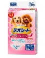 日本直送 - UNICHARM 柔軟香氛超除臭寵物尿墊 84枚 (粉紅色-花香味)