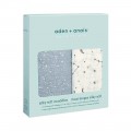 aden + anais 柔軟竹纖維嬰兒包巾 - 浩瀚宇宙2件裝