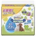 日本直送 - UNICHARM 犬貓用純水手口濕紙巾 70片x3包